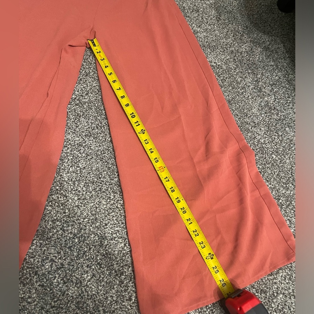 NWOT Sadie and Sage coral Make It Up Cut Out sleeveless Jumpsuit with pockets M - Picture 12 of 16